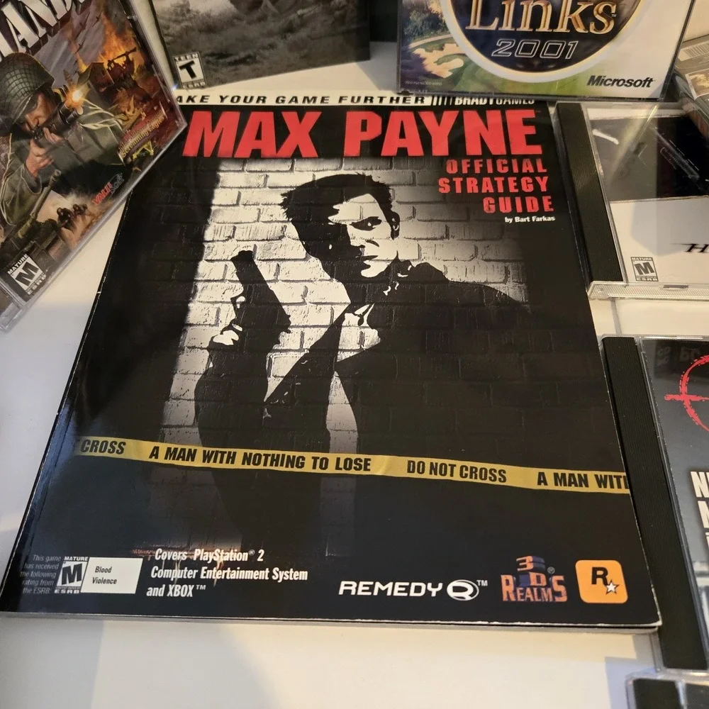 Large Vintage Lot Of PC Games & Strategy Guides Max Payne Tom Clancy Rainbow Six
